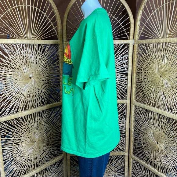 ST PATRICKS DAY Double Rainbow Pot of Gold Clover Green Graphic Tee XL - Picture 4 of 8